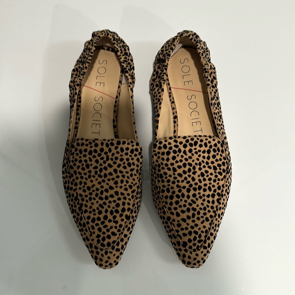 Sole Society Leopard Flats 6.5